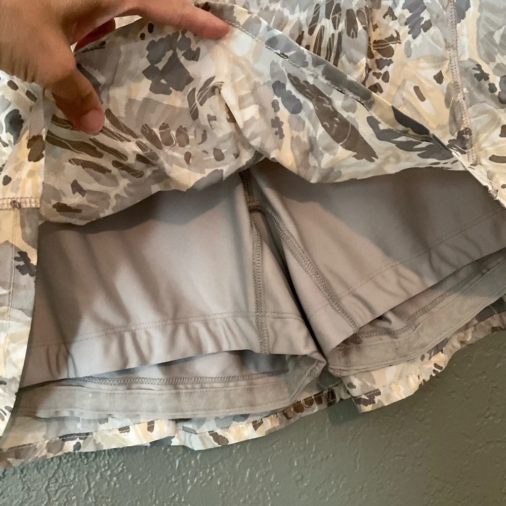 Stio Grey Taupe Second Light Nylon Pull On Skort Size Large